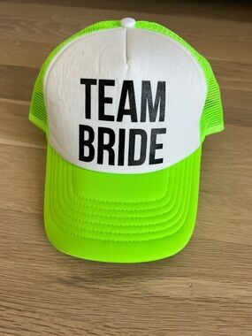Neon Green “Team Bride” Trucker Hat 💖✨ Bachelorette Cap